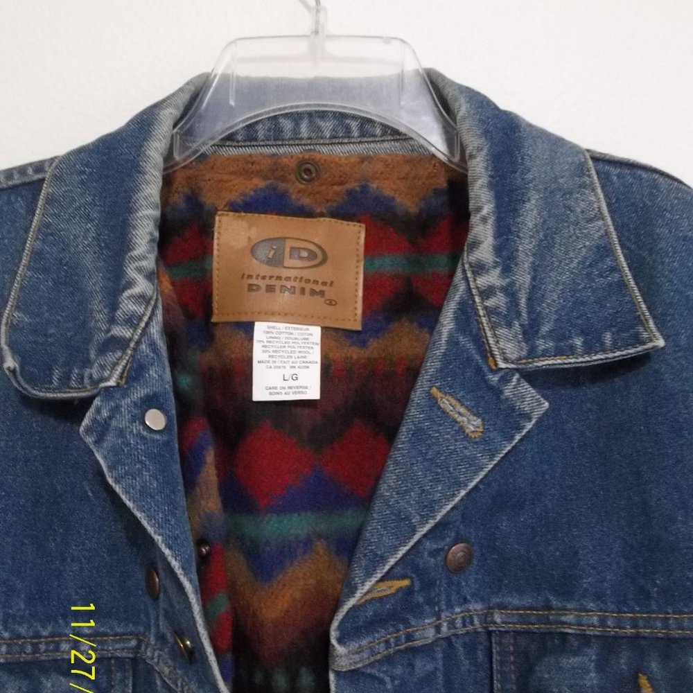 Id Wear Blue Denim Jacket With Vest Lining Gem